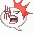 Hand-drawn red arrow and sparkle doodle pointing toward the Instagram contact link